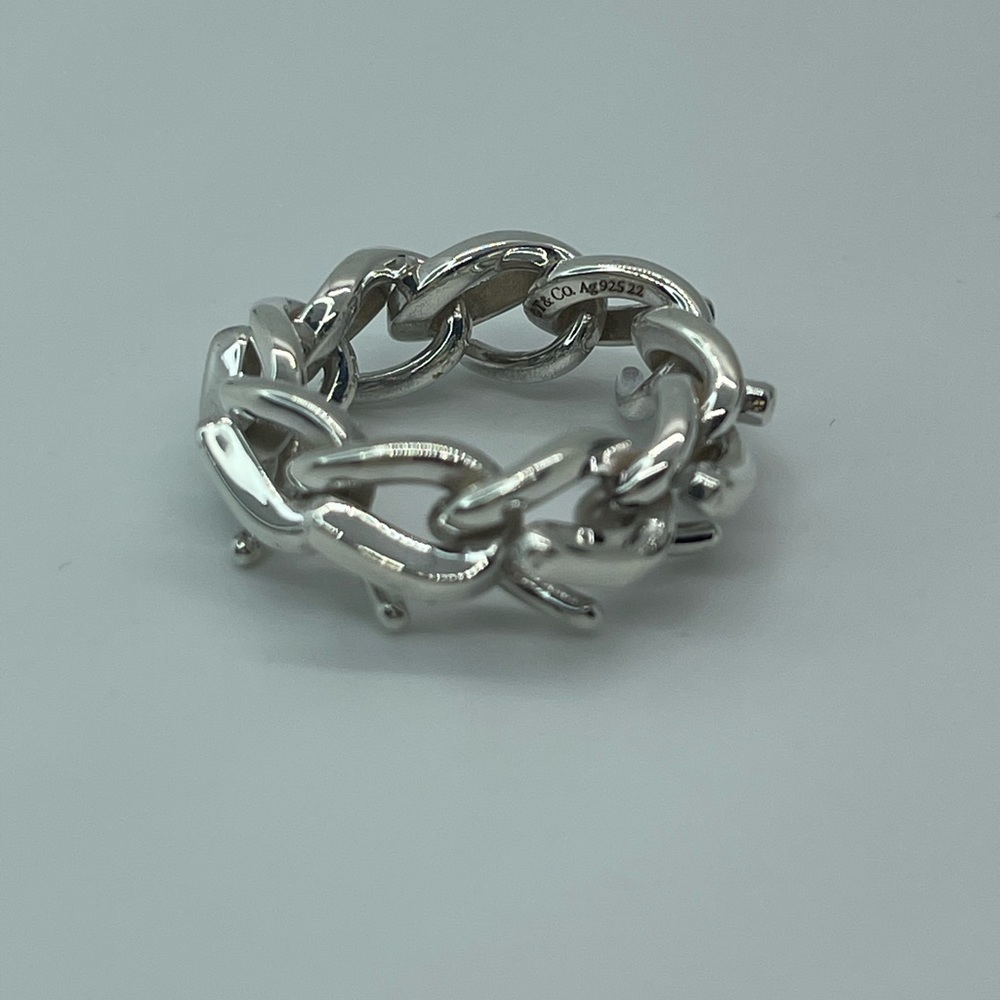 Tiffany & Co. Silver Link Ring - Picture 14 of 16